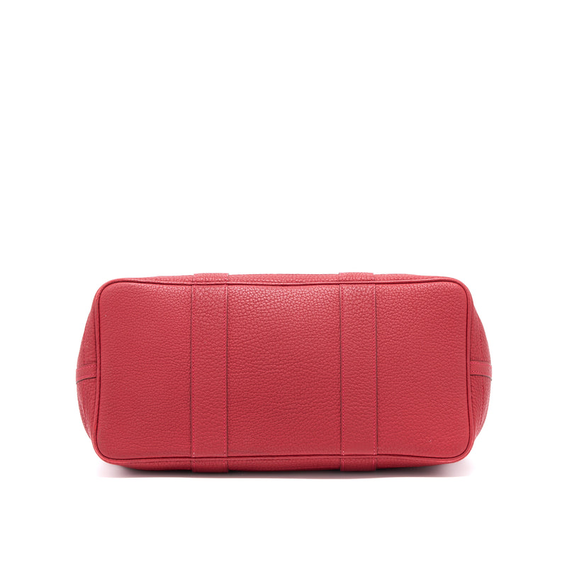 Hermes Garden Party 36 Dark Red SHW Stamp T