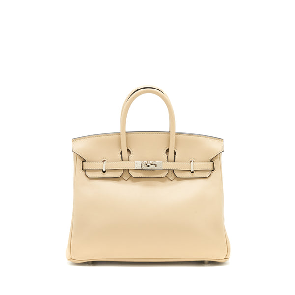 Hermes Birkin 25 Swift Leather Trench SHW stamp A