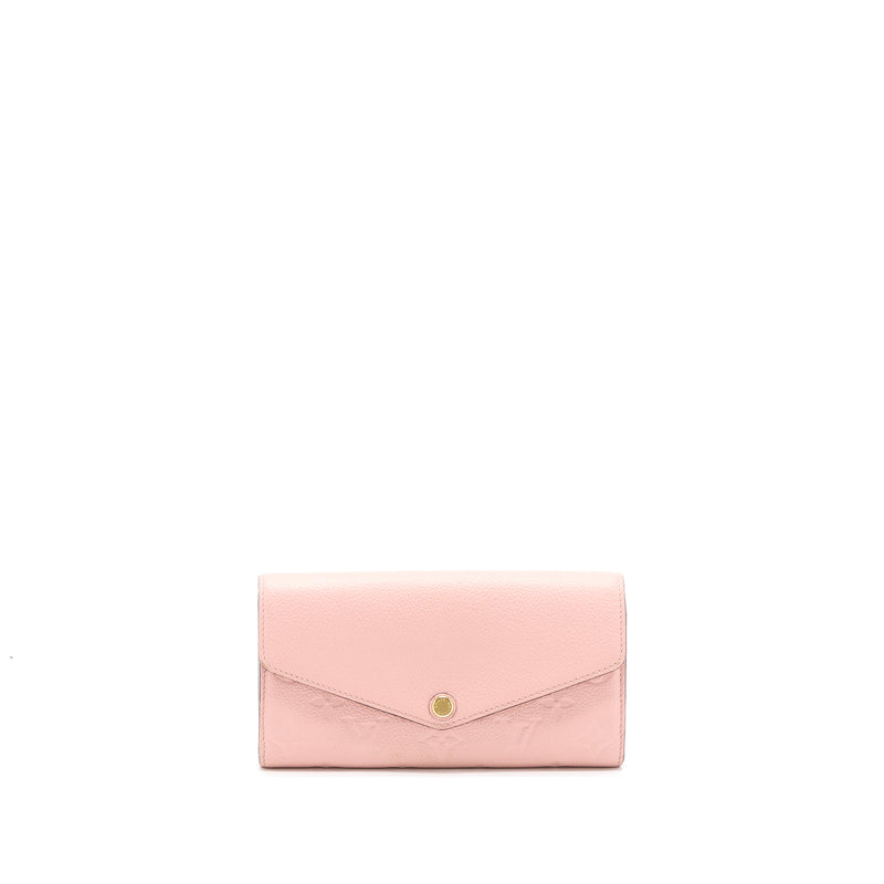 Louis Vuitton Sarah Wallet in Light Pink Monogram Empreinte