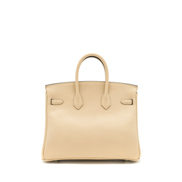 Hermes Birkin 25 Swift Leather Trench SHW stamp A