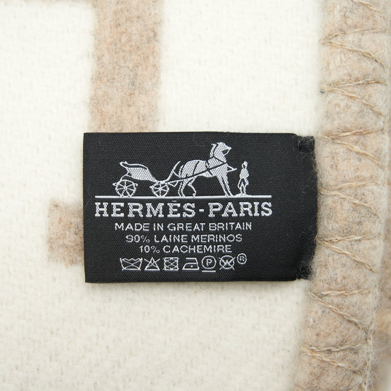 Hermes Avalon Throw blanket Camomille color