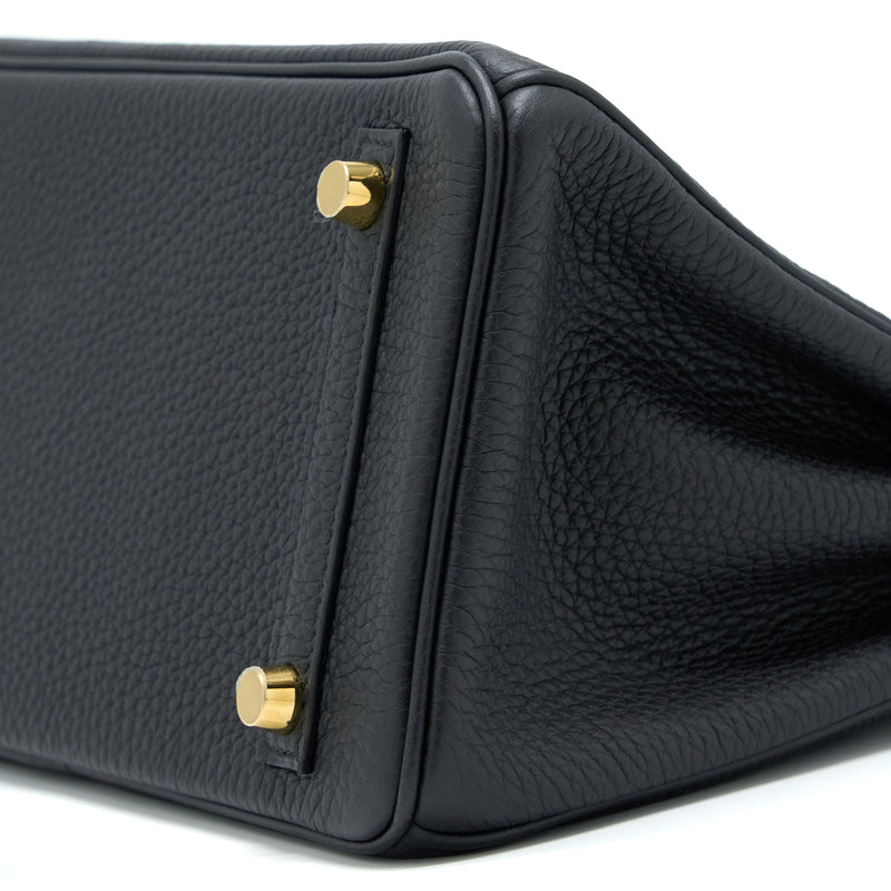 Hermes Birkin 25 Togo Black GHW Stamp Z