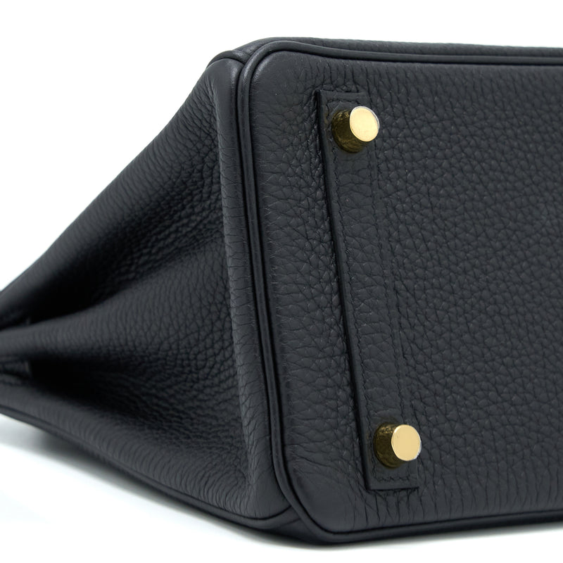 Hermes Birkin 25 Togo Black GHW Stamp Z