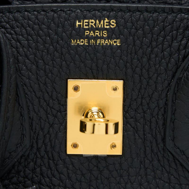 Hermes Birkin 25 Togo Black GHW Stamp Z