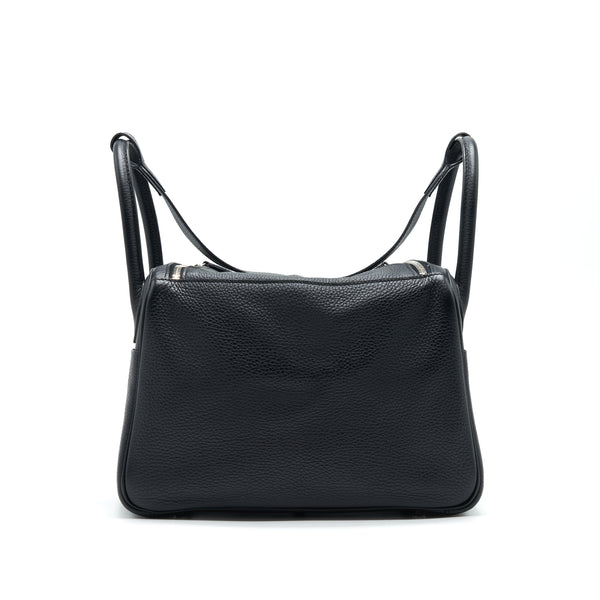 HERMES LINDY 30 BLACK SHW STAMP X