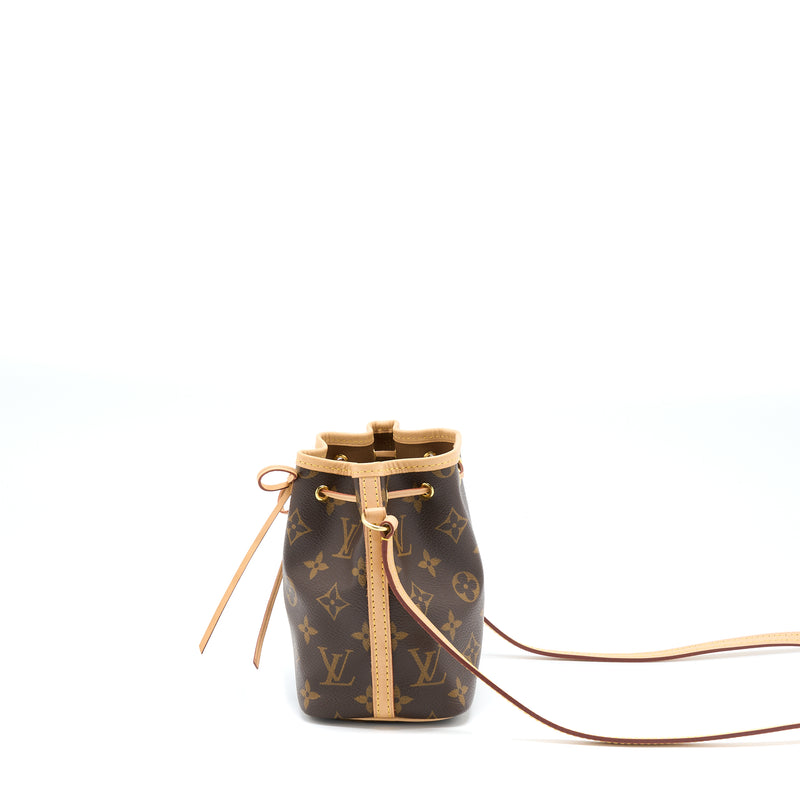 Louis Vuitton Nano Noe Monogram Canvas GHW