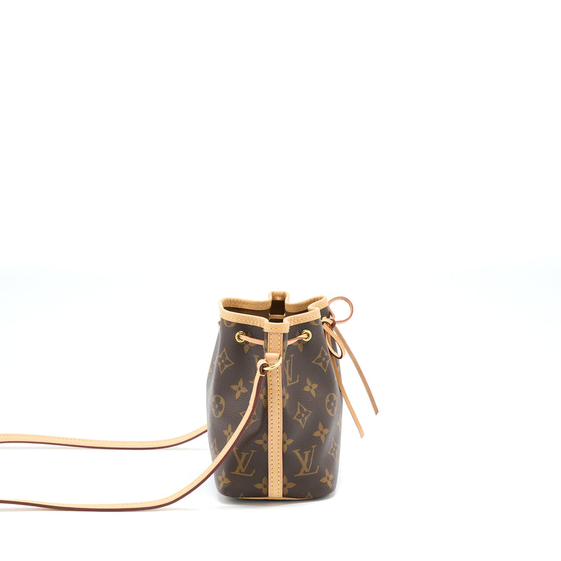 Louis Vuitton Nano Noe Monogram Canvas GHW