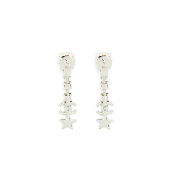 Chanel CC Logo Star Drop Earrings