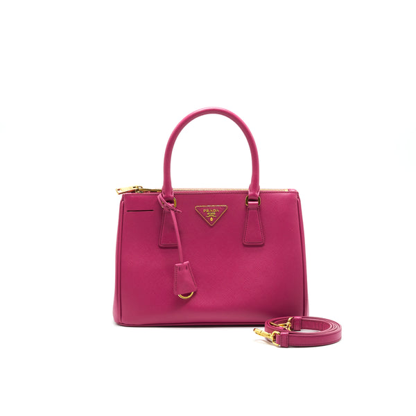 PRADA SAFFIANO TOTE BAG DARK PINK