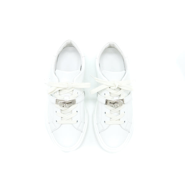 Hermes Size 37 Femme Day Sneaker White SHW