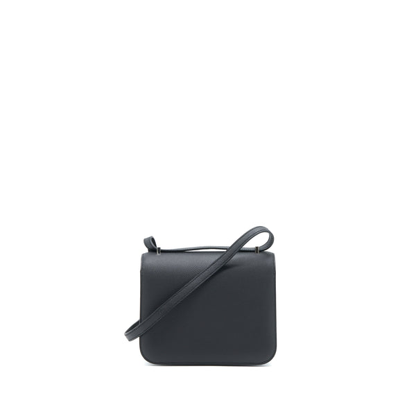 Hermes Mini Constance Epsom Black SHW Stamp U