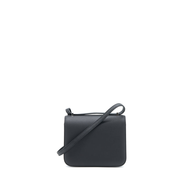 Hermes Mini Constance Epsom Black SHW Stamp U