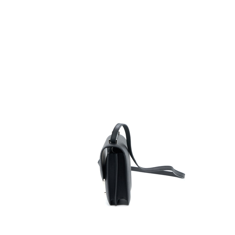 Hermes Mini Constance Epsom Black SHW Stamp U