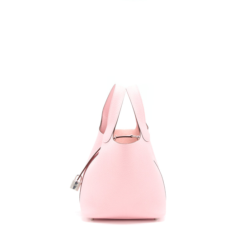Hermes Picotin 18 Lock Bag Clemence 3Q Rose Sakura SHW Stamp U