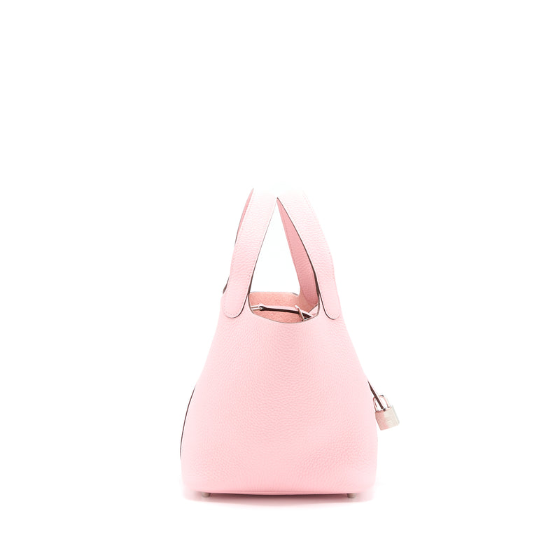 Hermes Picotin 18 Lock Bag Clemence 3Q Rose Sakura SHW Stamp U