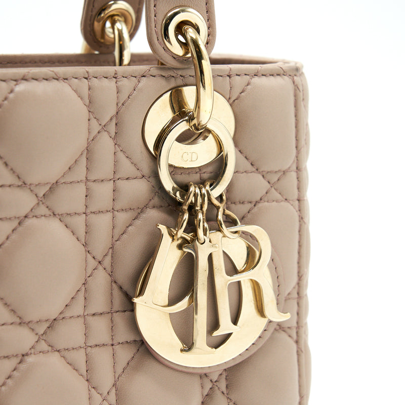 Dior Small Lady Dior Dark Beige LGHW