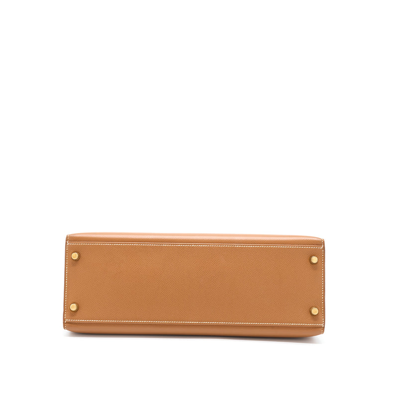 Hermes Kelly 32 Sellier Epsom Gold GHW Stamp Circle Y