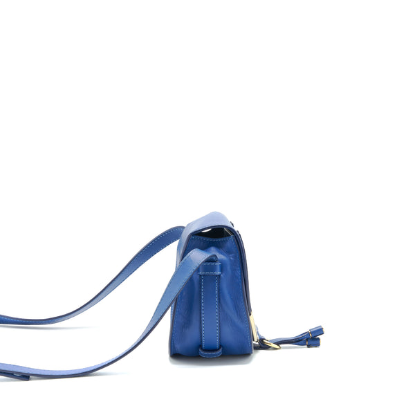 Chloe Crossbody Bag Blue GHW