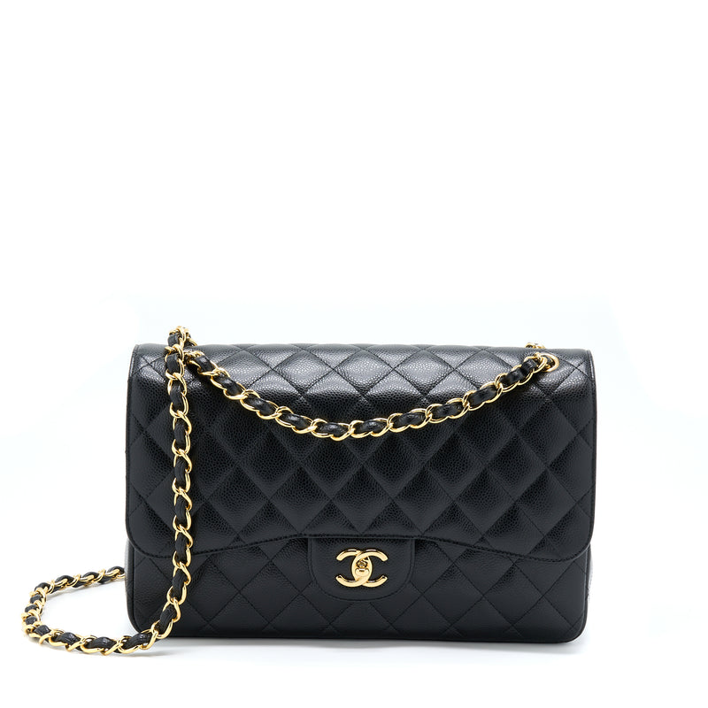 Used Black Rare Chanel Jumbo Lacquered Wicker Flap Bag Gold Toned Hardware  CC Clasp Houston,TX