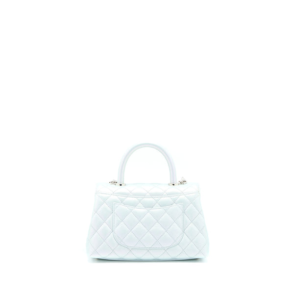 Chanel Small Coco Handle ombré Iridescent light Blue Multicolour Hardware (Microchip)