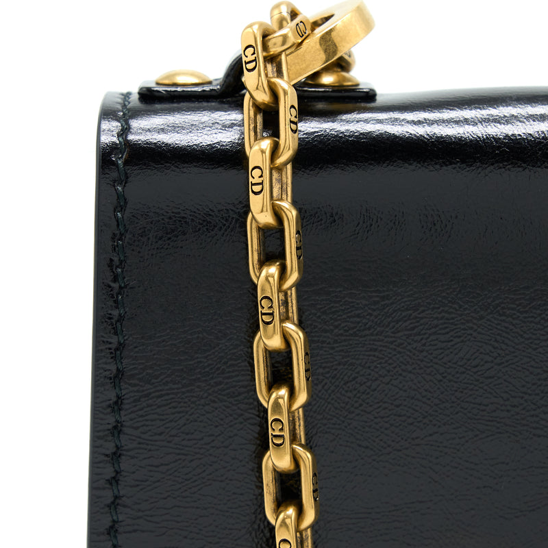 Dior J'adior Medium Flap Bag With Chain Black GHW