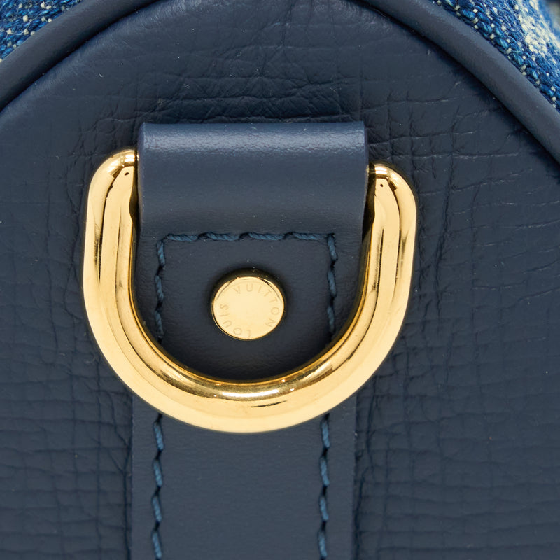 Keepall xs cloth satchel Louis Vuitton Blue in Cloth - 15993375