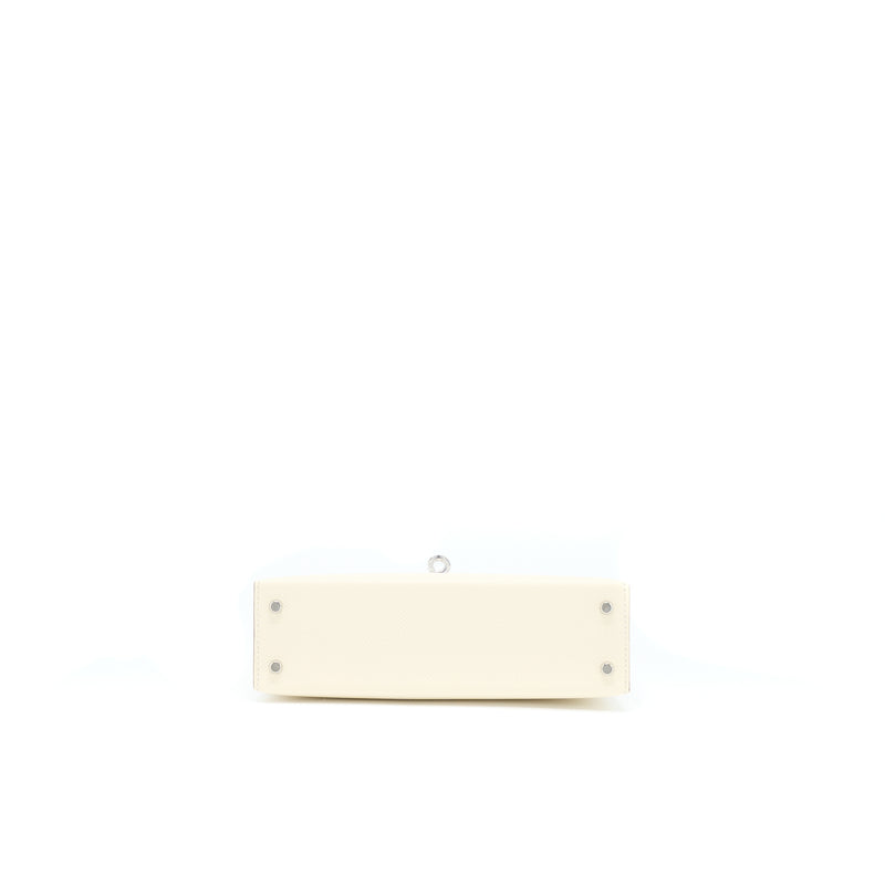 Hermes Mini Kelly II 20cm Epsom Nata / Sesame / Iaune Poussin SHW