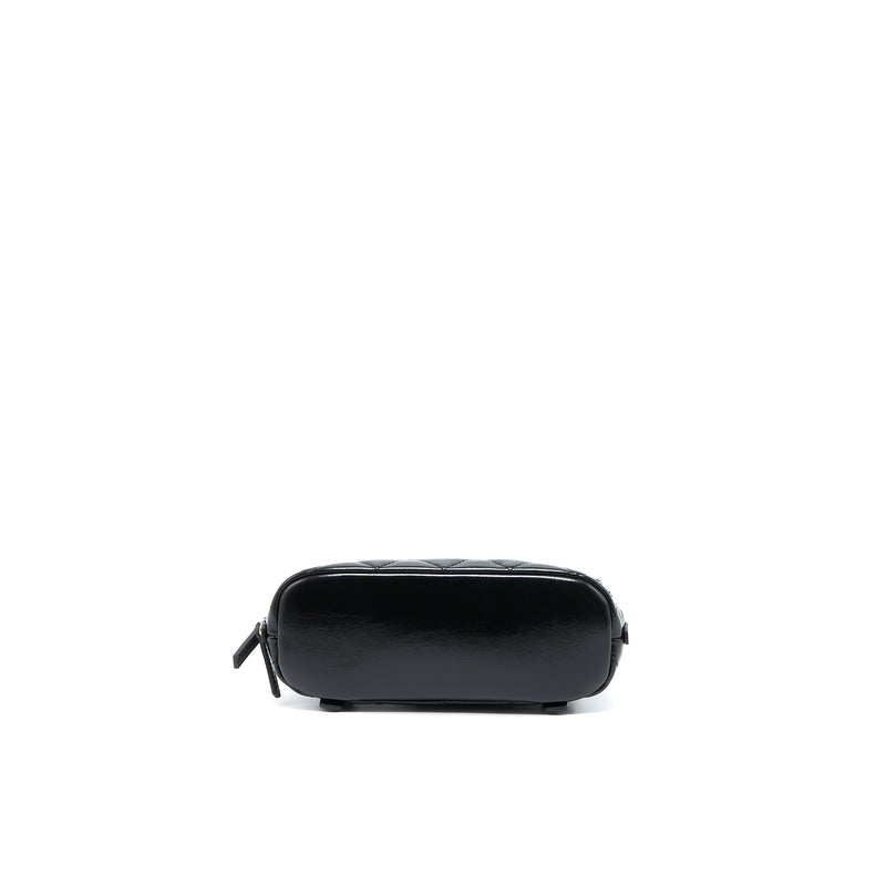 Chanel 22A Backpack Patent Black LGHW (Microchip)