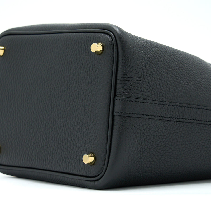 Hermes Picotin 18 Lock Bag Clemence Black GHW Stamp U