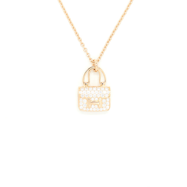 Hermes Amulette Constance Pendant Rose Gold