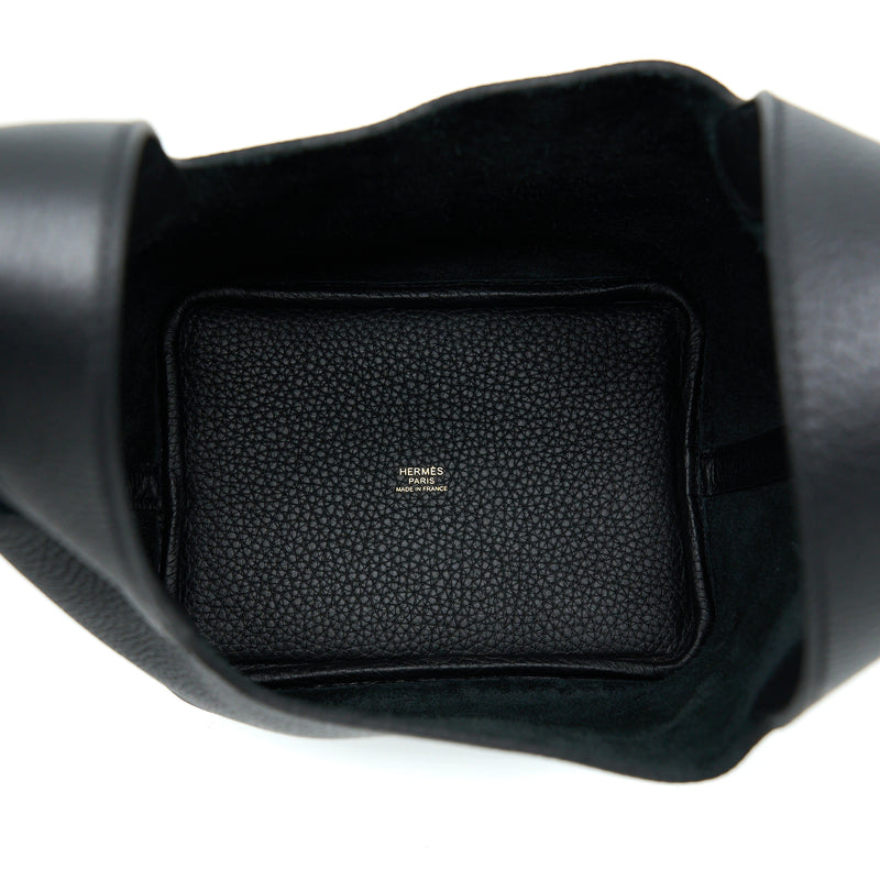 Hermes Picotin 18 Lock Bag Clemence Black GHW Stamp U
