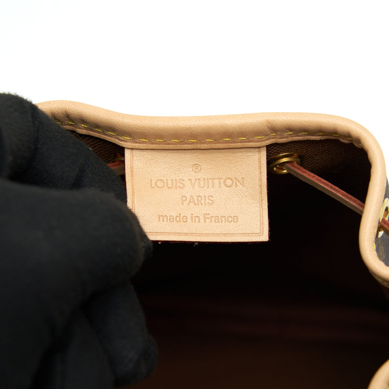 Louis Vuitton Nano Noe Monogram Canvas GHW