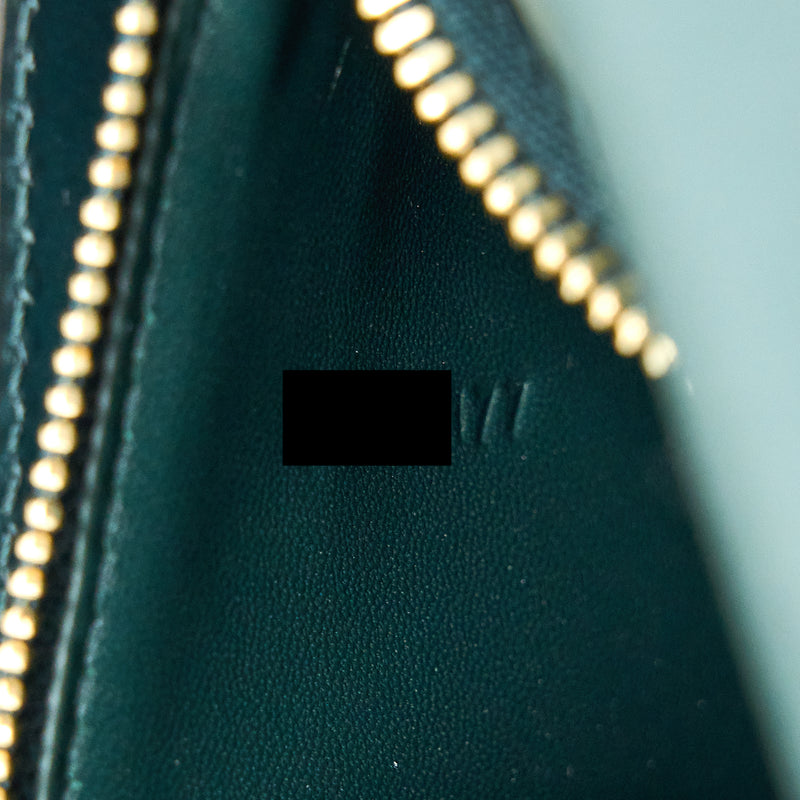 Celine Medium Classic Box Bag Calfskin Green GHW