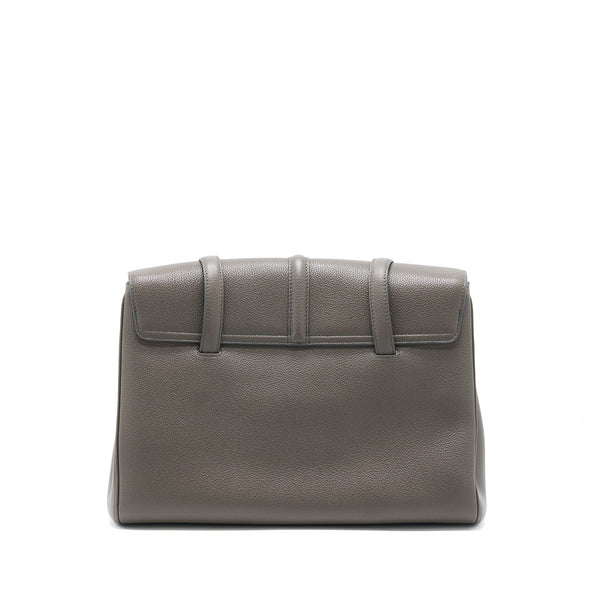 Celine Medium Soft 16 Bag Grained Calfskin Dark Grey GHW