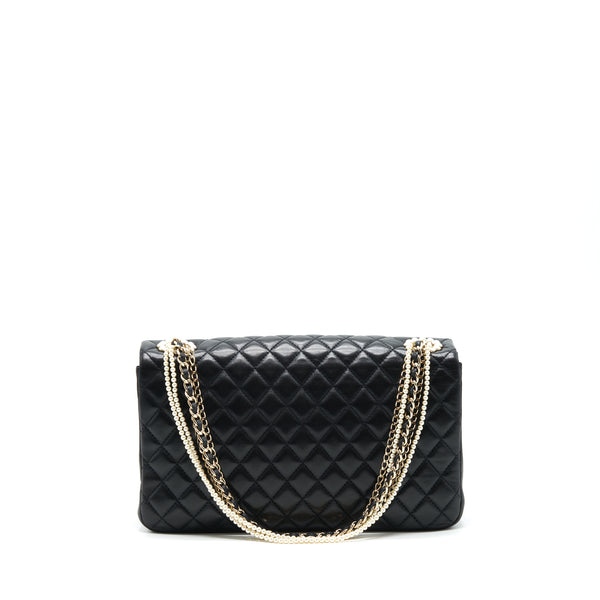 Chanel Westminster Pearl Shoulder Bag Lambskin Black SHW