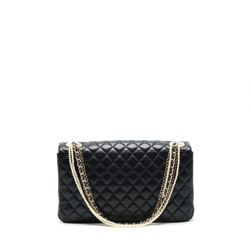 Chanel Westminster Pearl Shoulder Bag Lambskin Black SHW