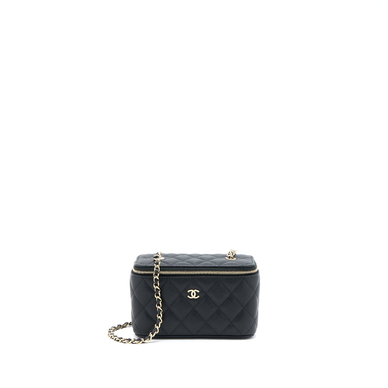 Chanel Long Vanity Case Caviar Black LGHW