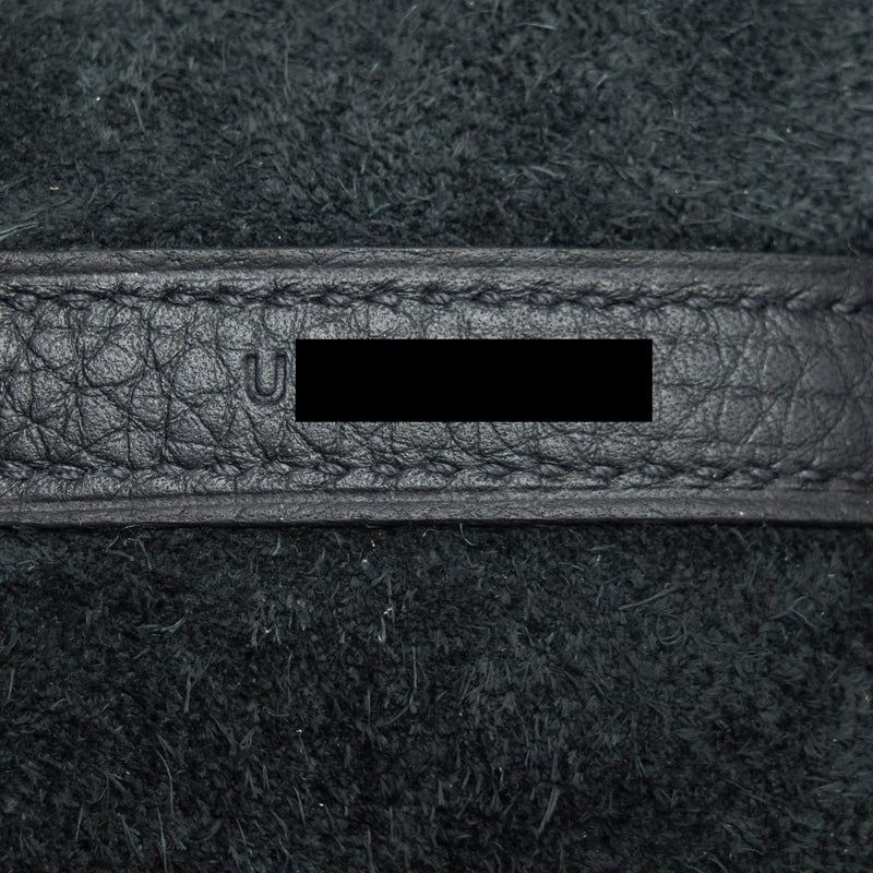 Hermes Picotin 18 Clemence Black GHW Stamp U