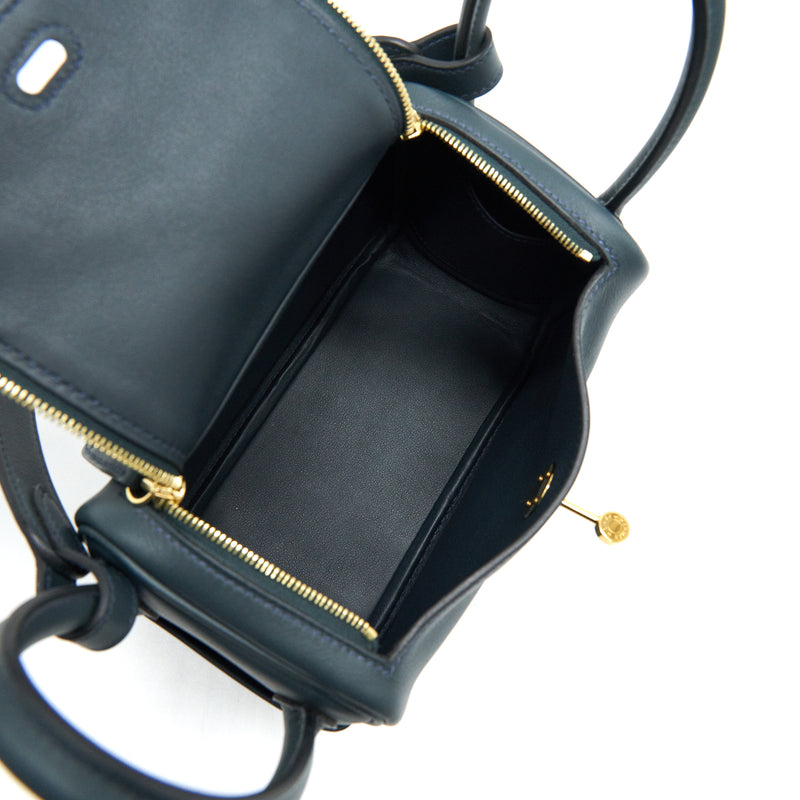 HERMES Mini Lindy Swift V0 Veau Rousseau GHW