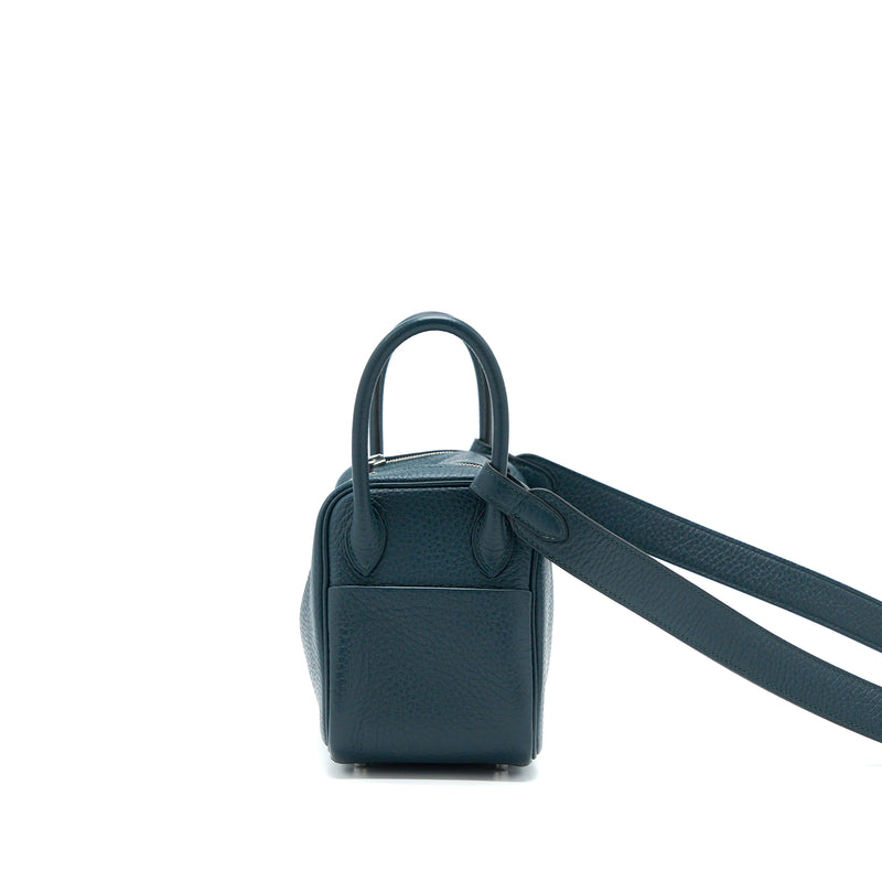 Hermes Mini Lindy Clemence Vert Cypres SHW Stamp U