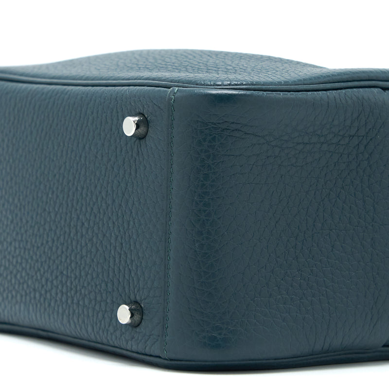 Hermes Mini Lindy Clemence Vert Cypres SHW Stamp U