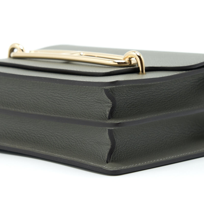 Hermes Mini Roulis Evercolor 0L Gris Meyer GHW Stamp U
