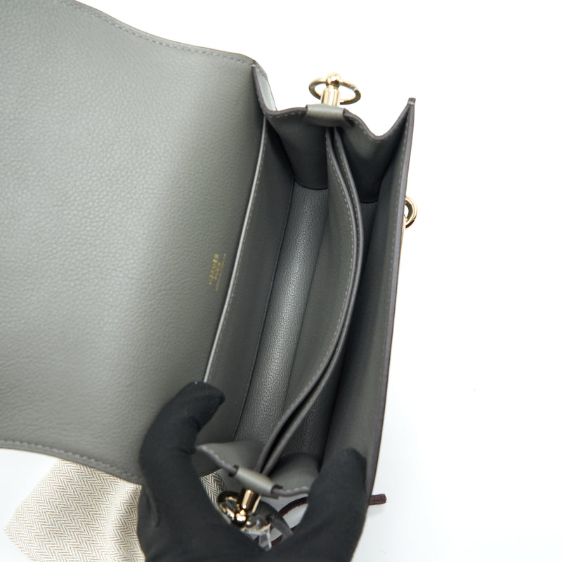 Hermes Mini Roulis Evercolor 0L Gris Meyer GHW Stamp U