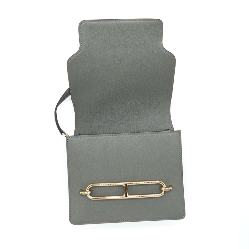Hermes Mini Roulis Evercolor 0L Gris Meyer GHW Stamp U