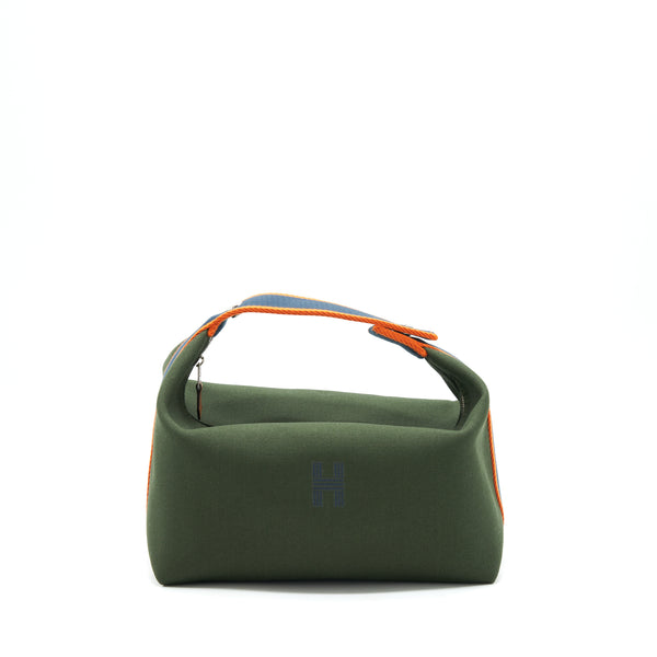 Hermes Bride-A-Brac Case Large Model Travel Pouch Dark Green