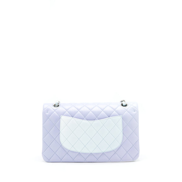 Chanel 21K Medium Classic Double Flap Bag Lambskin Ombre Iridescent SHW