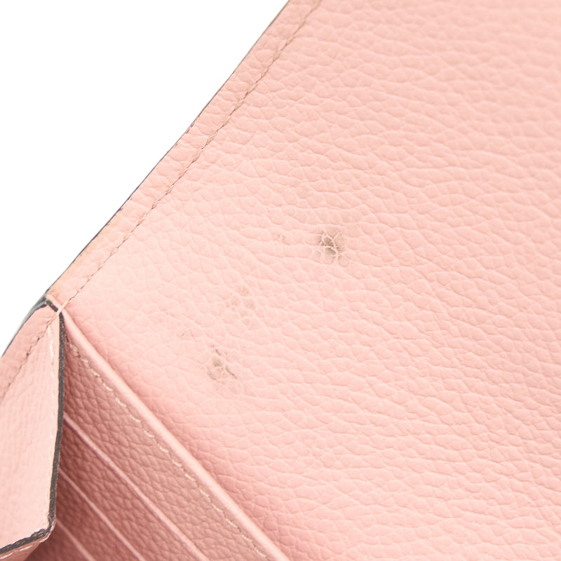 Louis Vuitton Sarah Wallet in Light Pink Monogram Empreinte