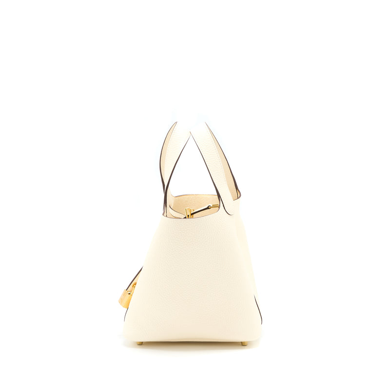 Hermes Picotin 18 Lock Bag Clemence Nata GHW Stamp Z