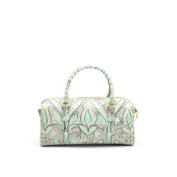 PRADA Print anise Boston Bag