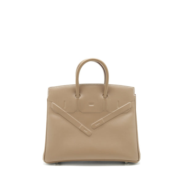 Hermes Birkin Shadow 25 Swift Etoupe SHW Stamp Z